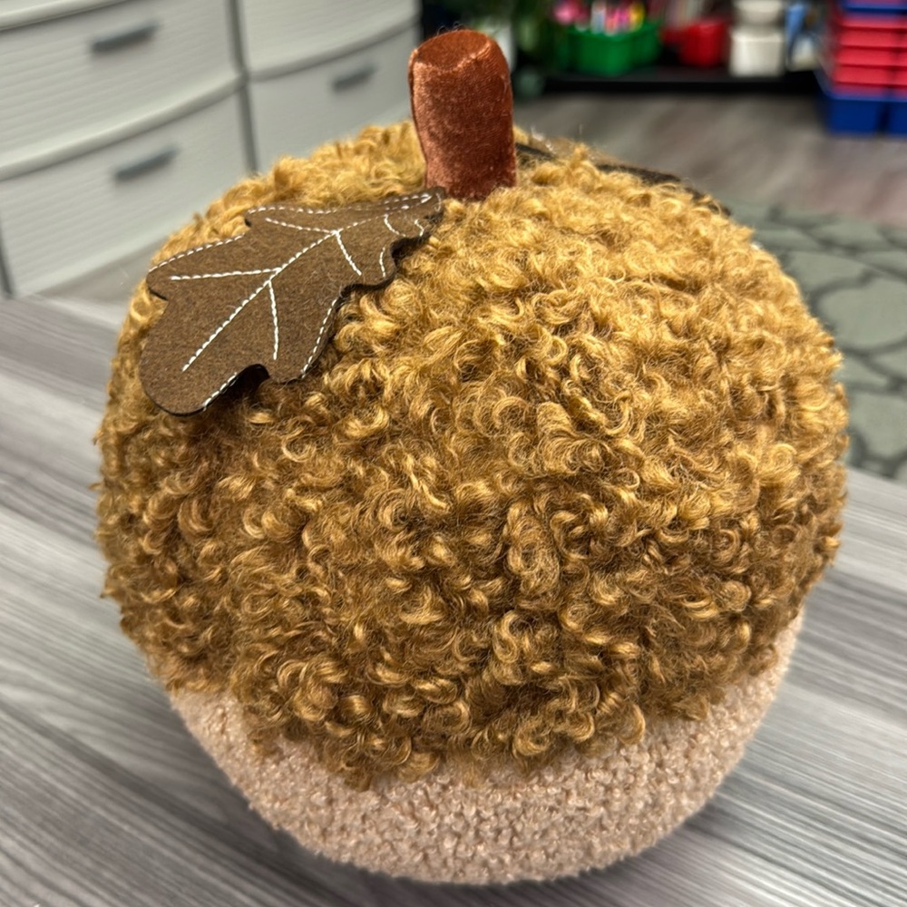 Fall Fest Acorn Pillow 11 inch super cute fall home decoration brown textured